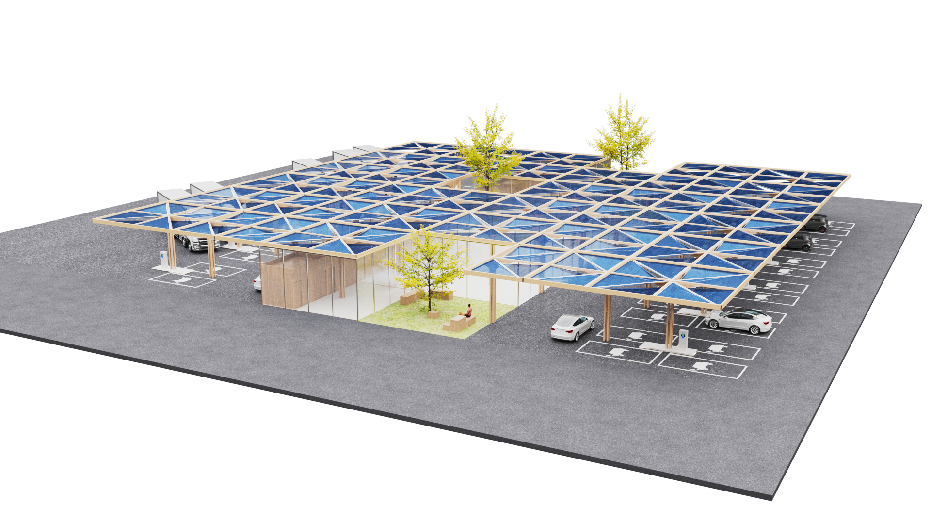 E-charging station design TEK TO NIK Architects 2024