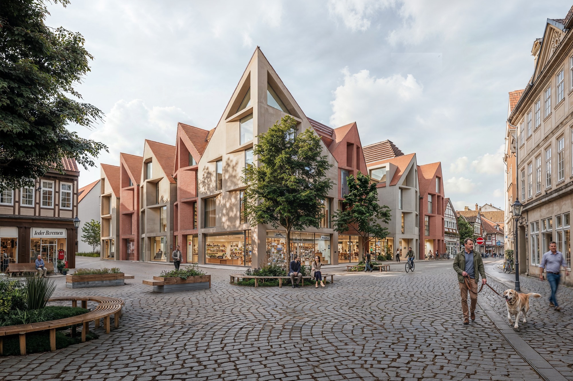 Karstadt Refurbishment Project in Celle, Concept Proposal by TEK TO NIK Architects, Frankfurt am Main