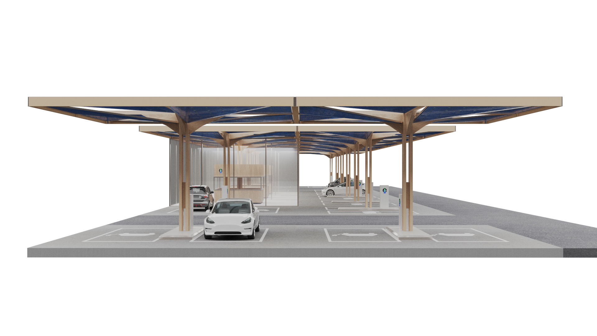 E-charging station design TEK TO NIK Architects 2024