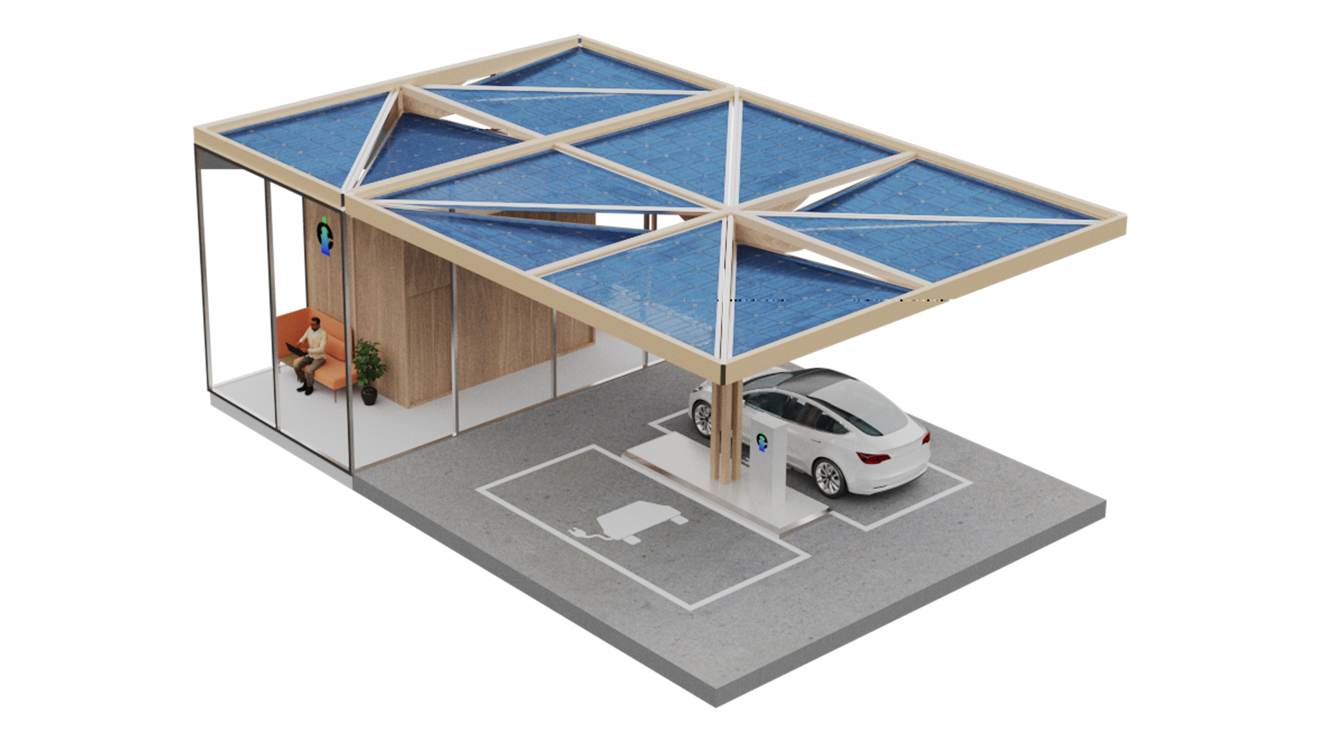 E-charging station design TEK TO NIK Architects 2024