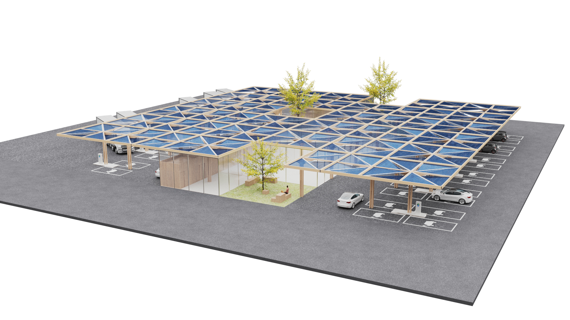 E-charging station design TEK TO NIK Architects 2024